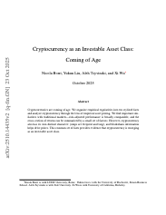 Cryptocurrency as an Investable Asset Class: Coming of Age thumbnail