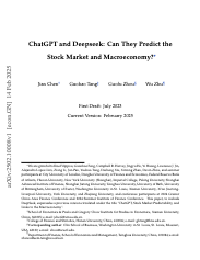 ChatGPT and Deepseek: Can They Predict the Stock Market and Macroeconomy? thumbnail